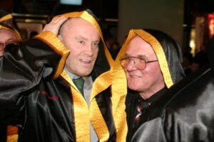 Daniel Olbrychski i Jerzy Kulej