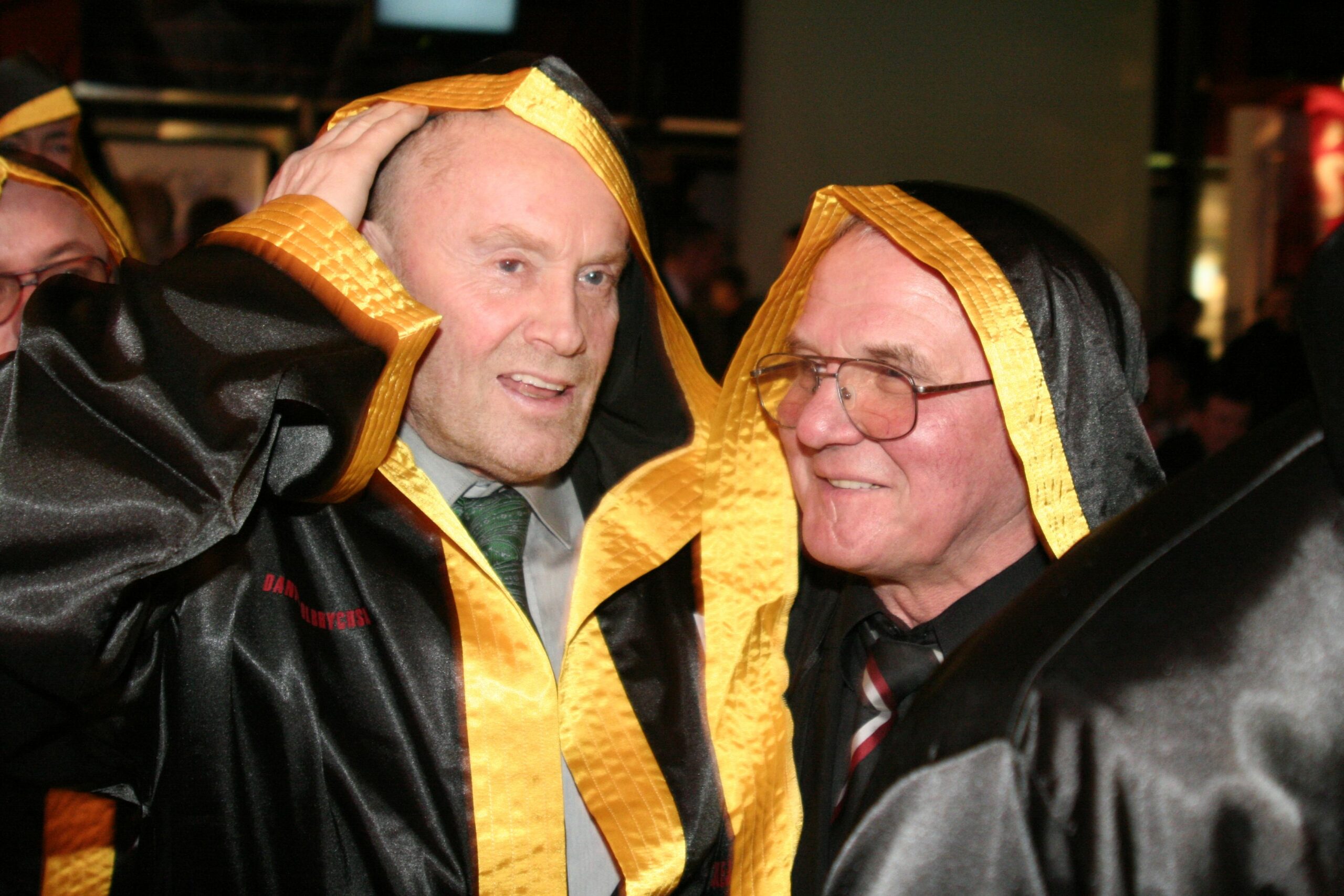 Daniel Olbrychski i Jerzy Kulej